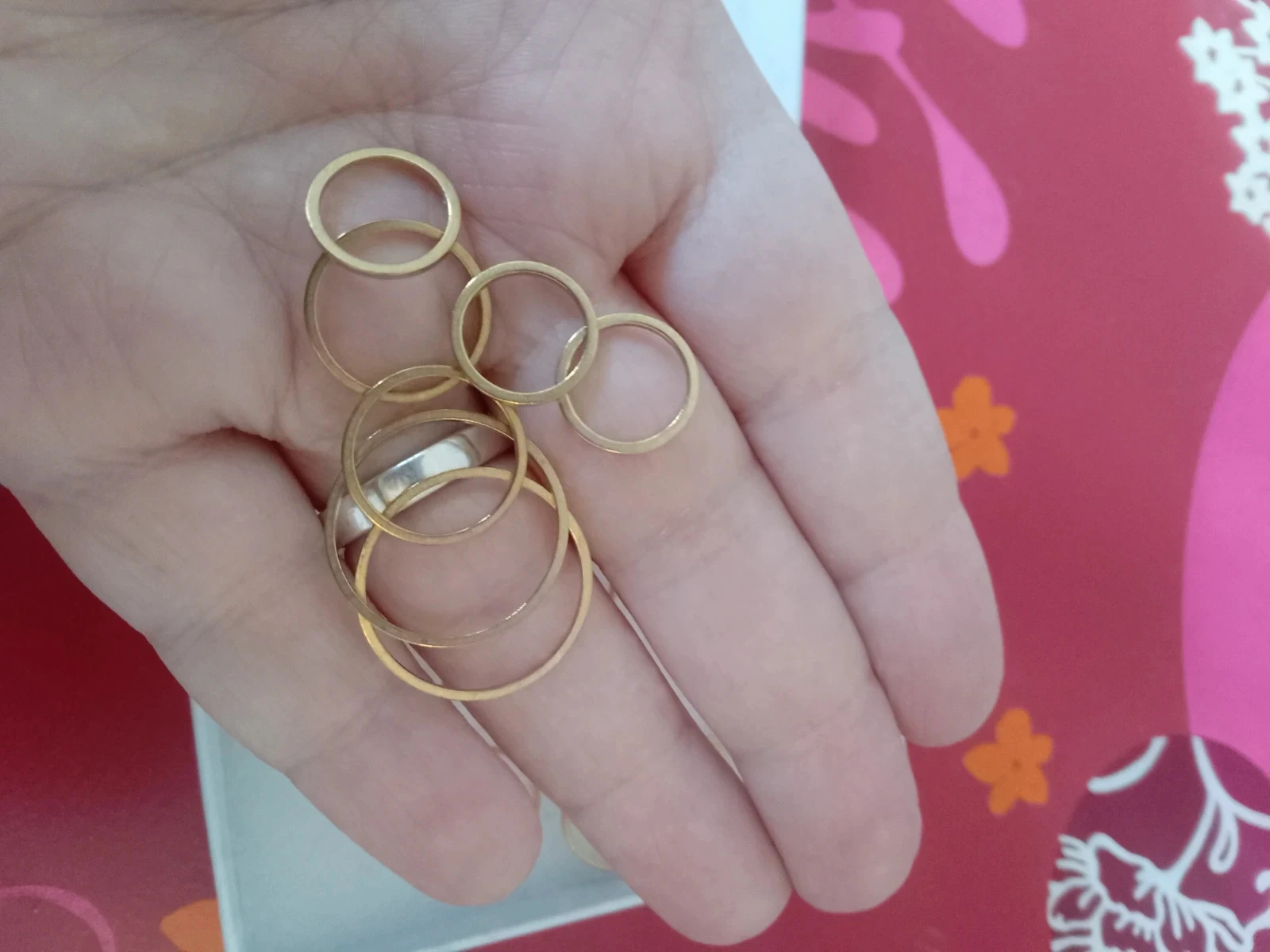 Lote de anillos dorados de bricolaje para creación de joyas – photo 2